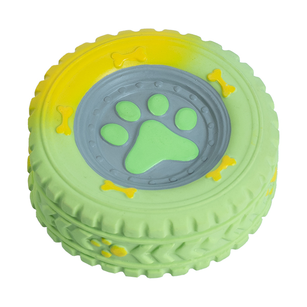 Ezra Play Latex Tire E Squeaky Pet Toy Ezra Play Latex Tire E Squeaky Pet Toy