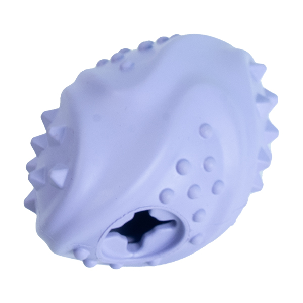 Ezra Play Rubber Treat Ball Pet Toy - Purple Ezra Play Rubber Treat Ball Pet Toy - Purple