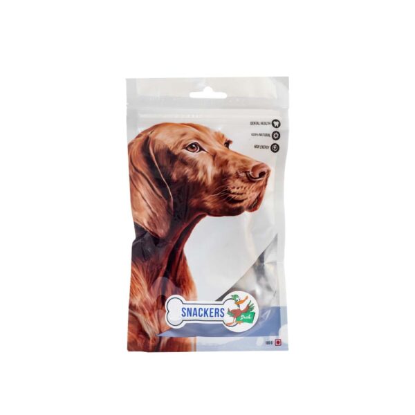 Snackers Small meaty Knotted Bone Duck Flavour Dog Treat - 100 g