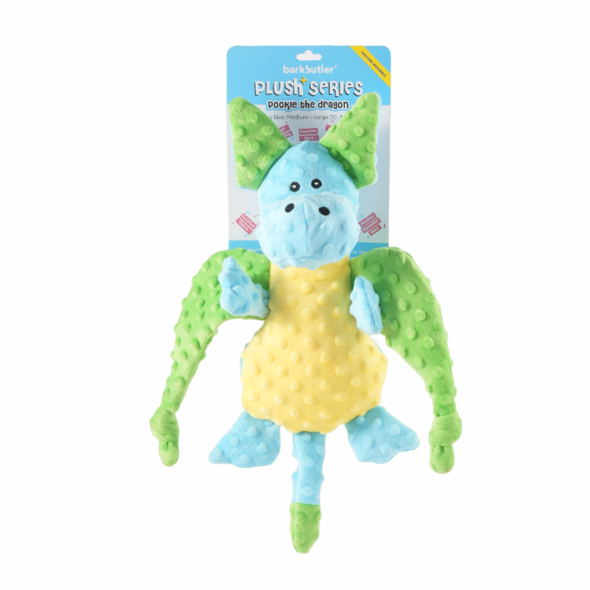Barkbutler Pookie the dragon - L Barkbutler Pookie The Dragon Plush Toy for Dogs