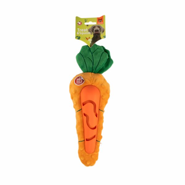 FOFOS Carrot Treat Toy for Dogs (Orange)
