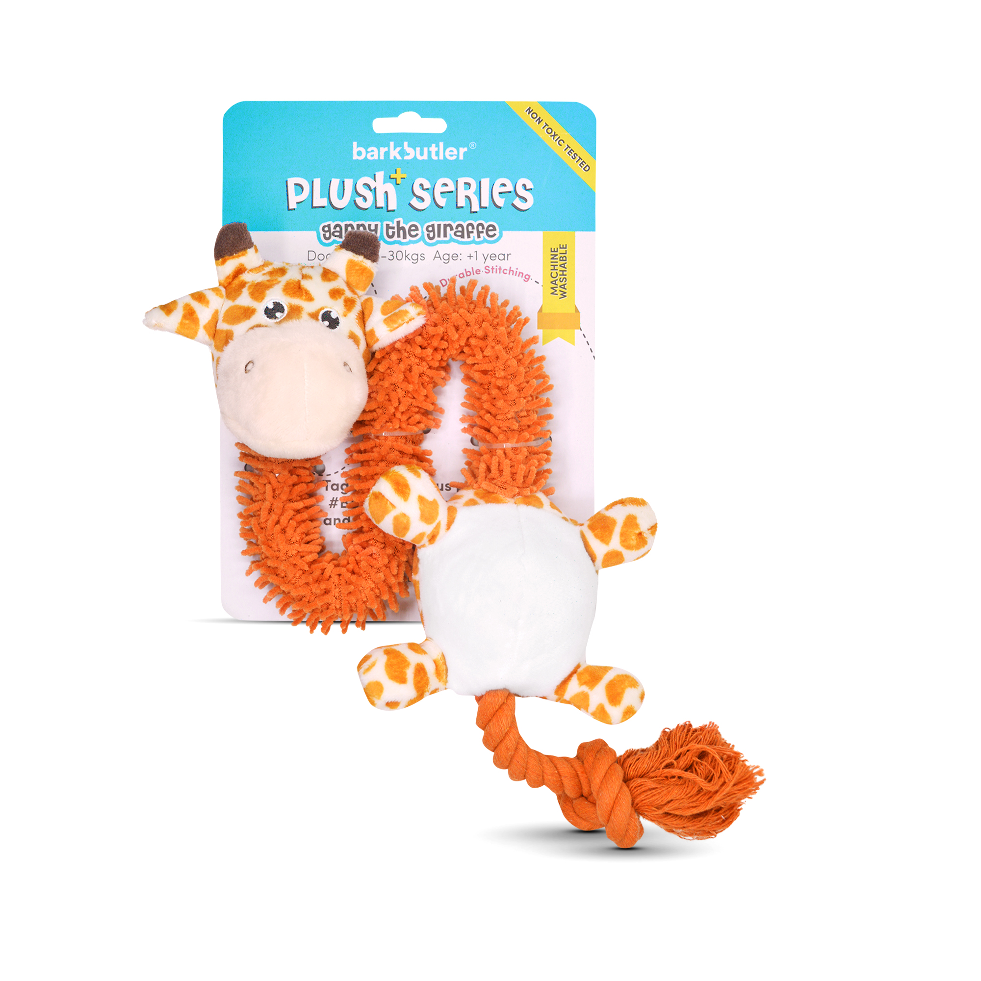 Copy of Image_1 Barkbutler Garry The Giraffe Plush Toy for Dogs