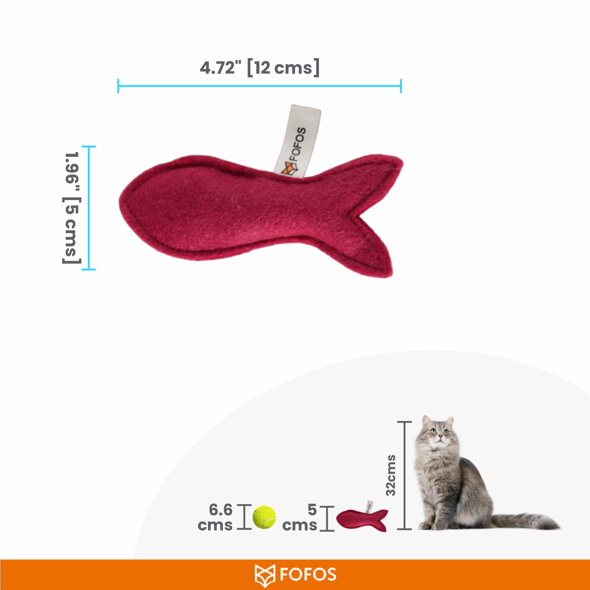 FELT FISH CAT TOY 2