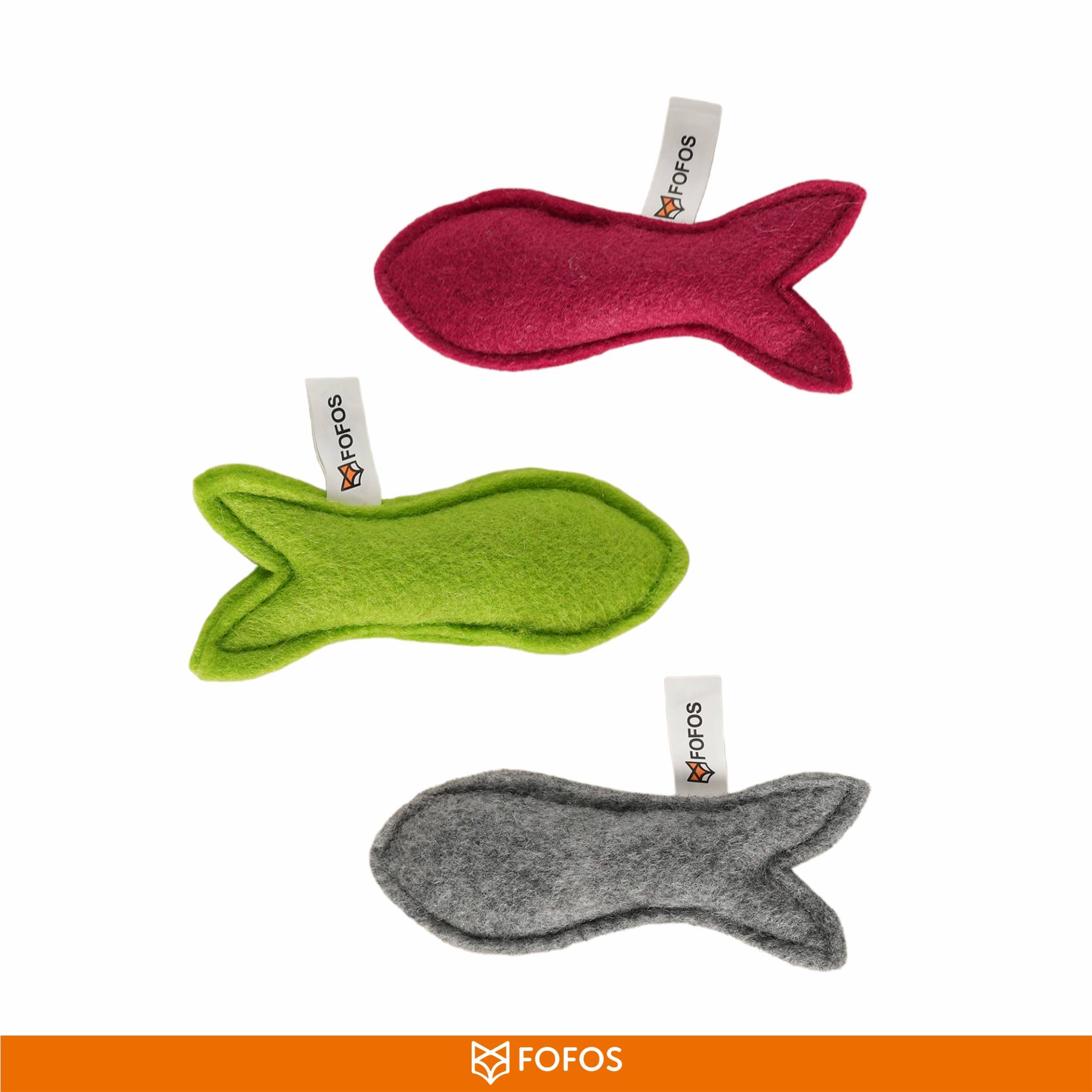 FELT FISH CAT TOY 5