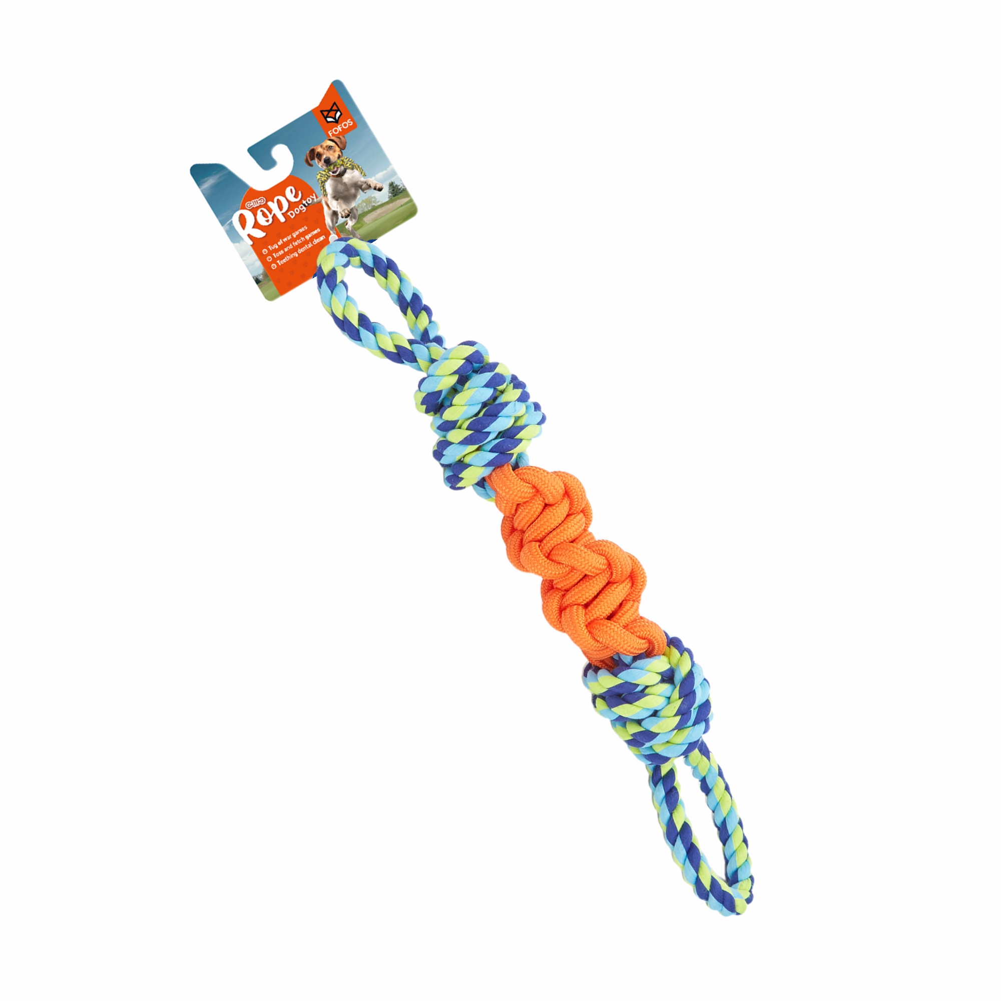 FOFOS Flossy Rope Toy for Dogs