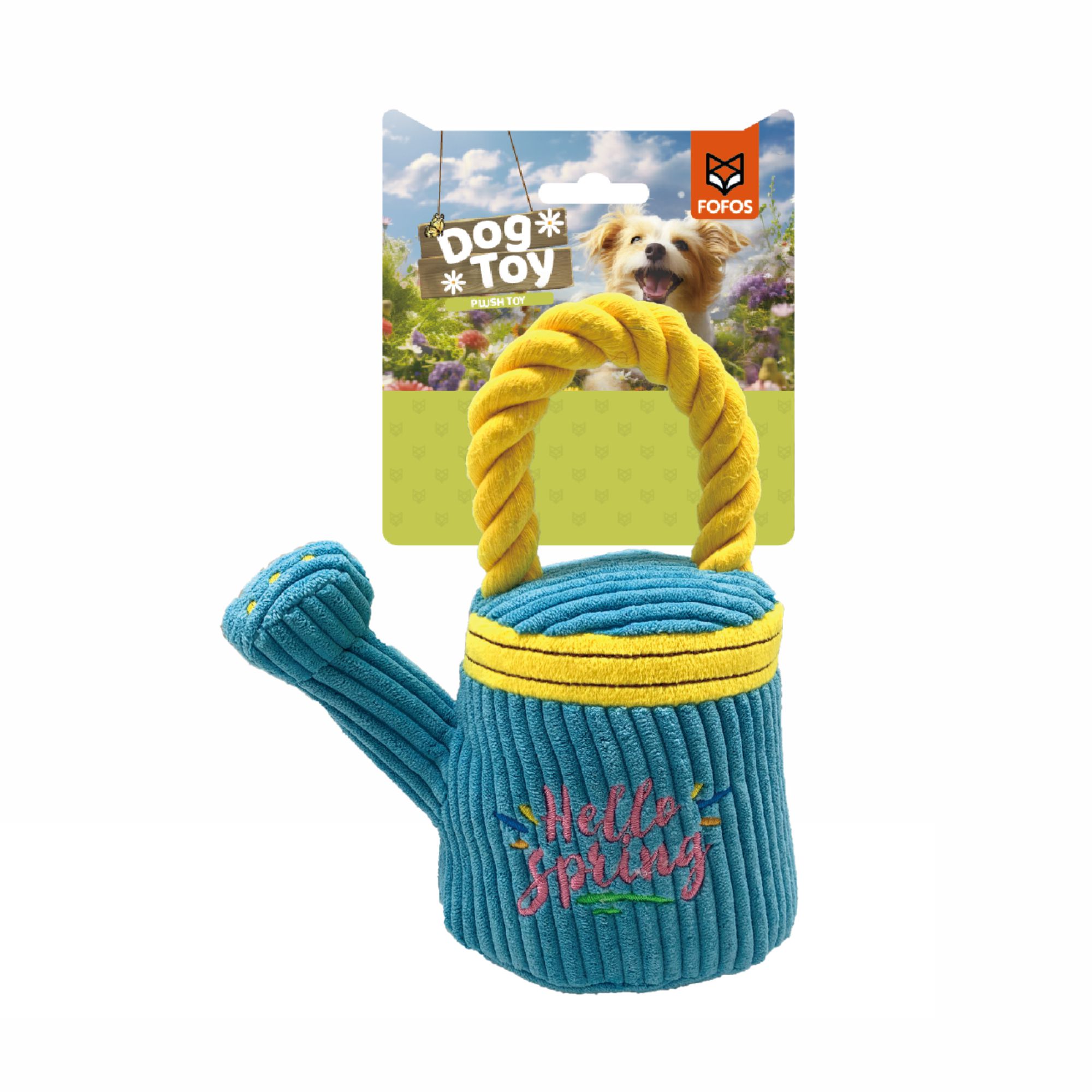 FOFOS Garden Watering Can Squeaky Plush Toy For Dogs