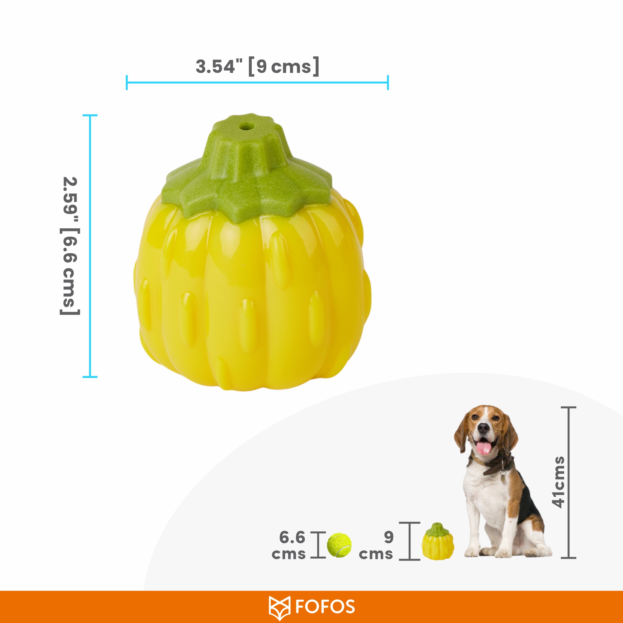 GIGGLING VEGI-BITES DOG TOY PUMPKIN 2