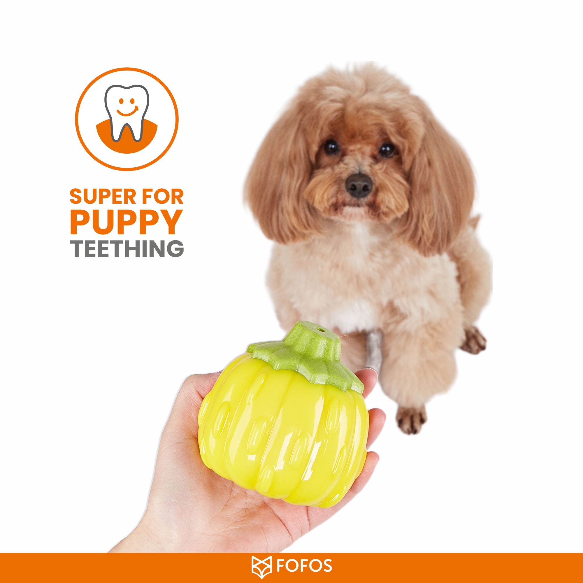 GIGGLING VEGI-BITES DOG TOY PUMPKIN 6