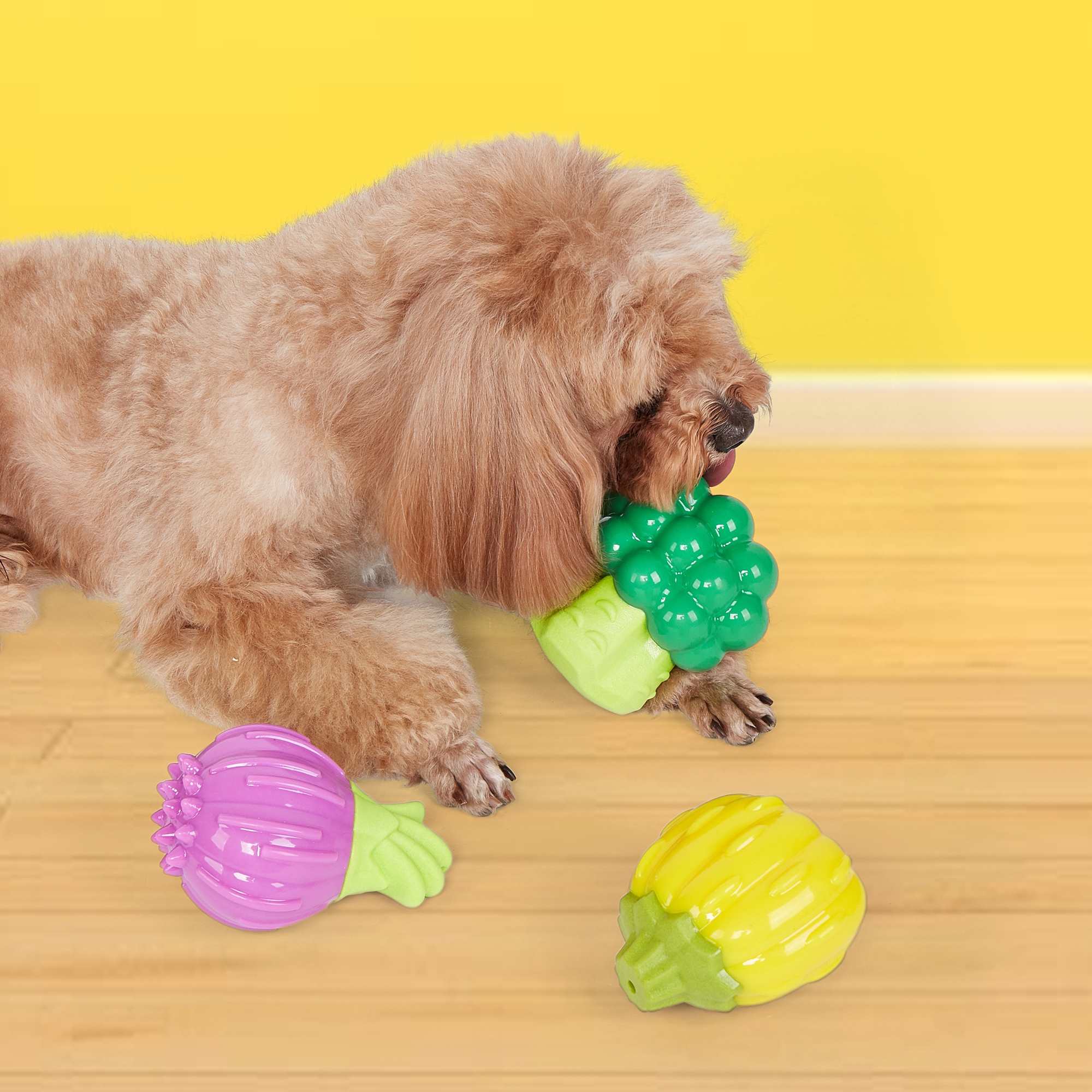 GIGGLING VEGI-BITES DOG TOY PUMPKIN 8