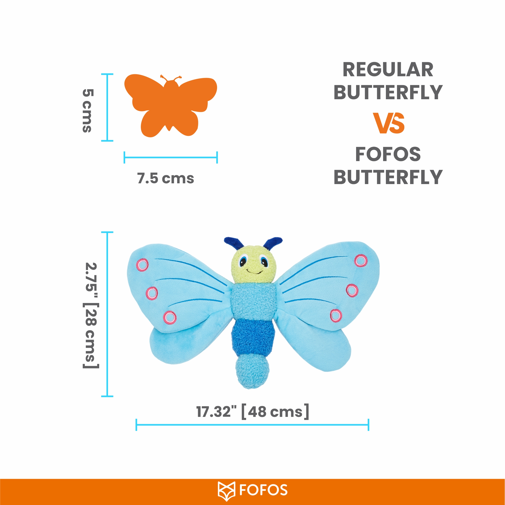 JUMBO BUTTERFLY BLUE 3