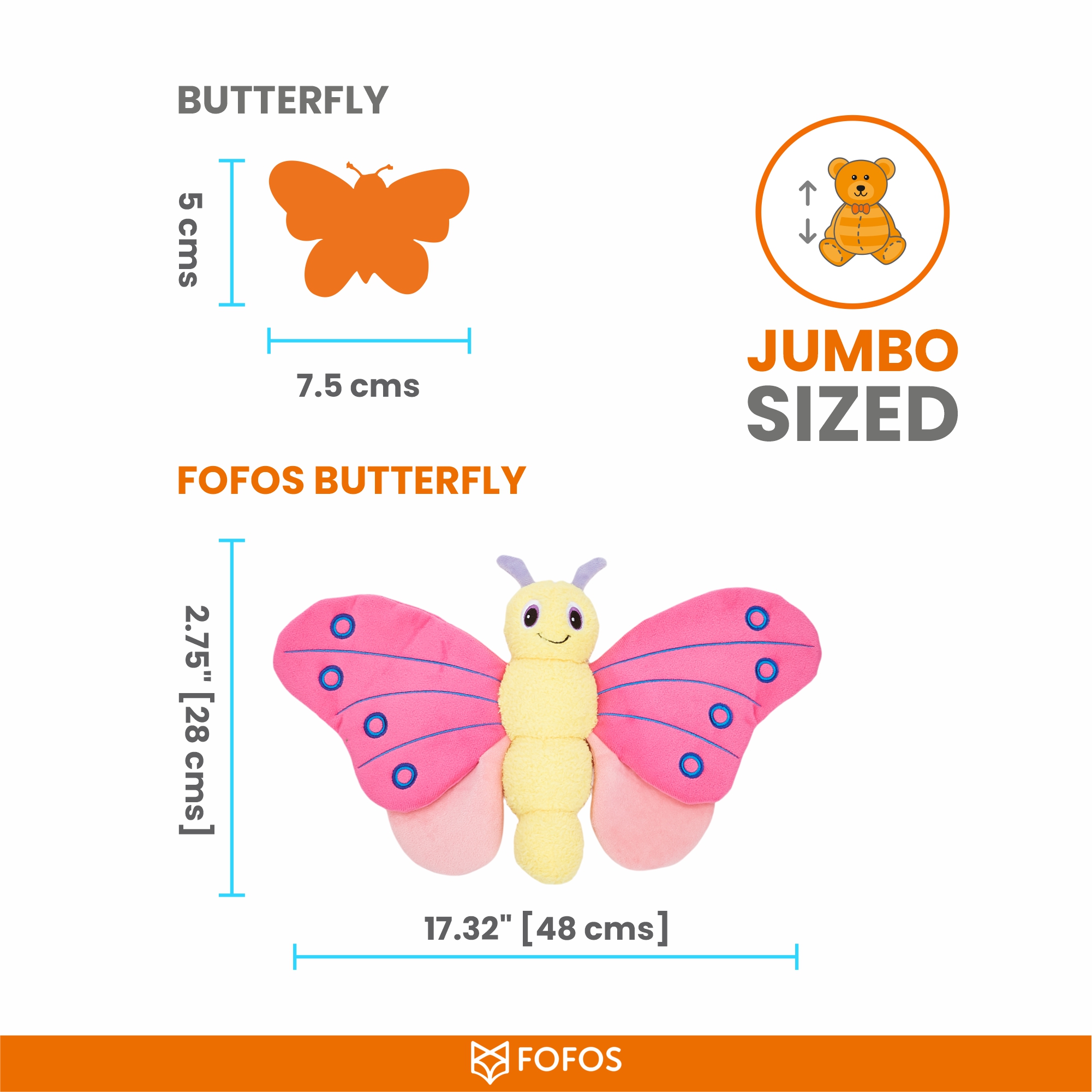 JUMBO BUTTERFLY PINK 3