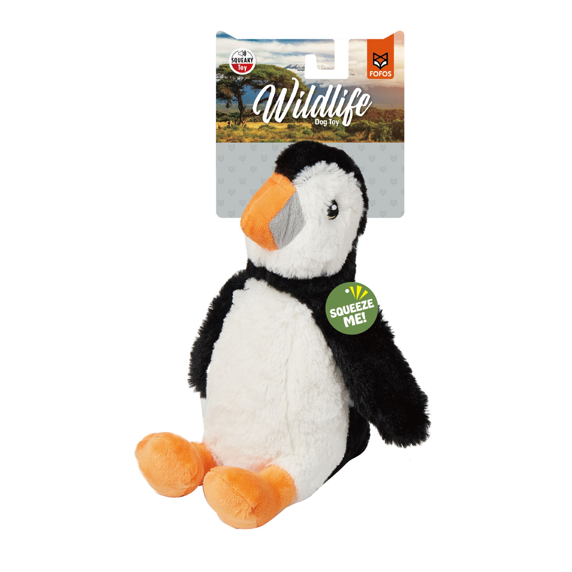 FOFOS Wildlife Penguin Plush Toy for Dogs
