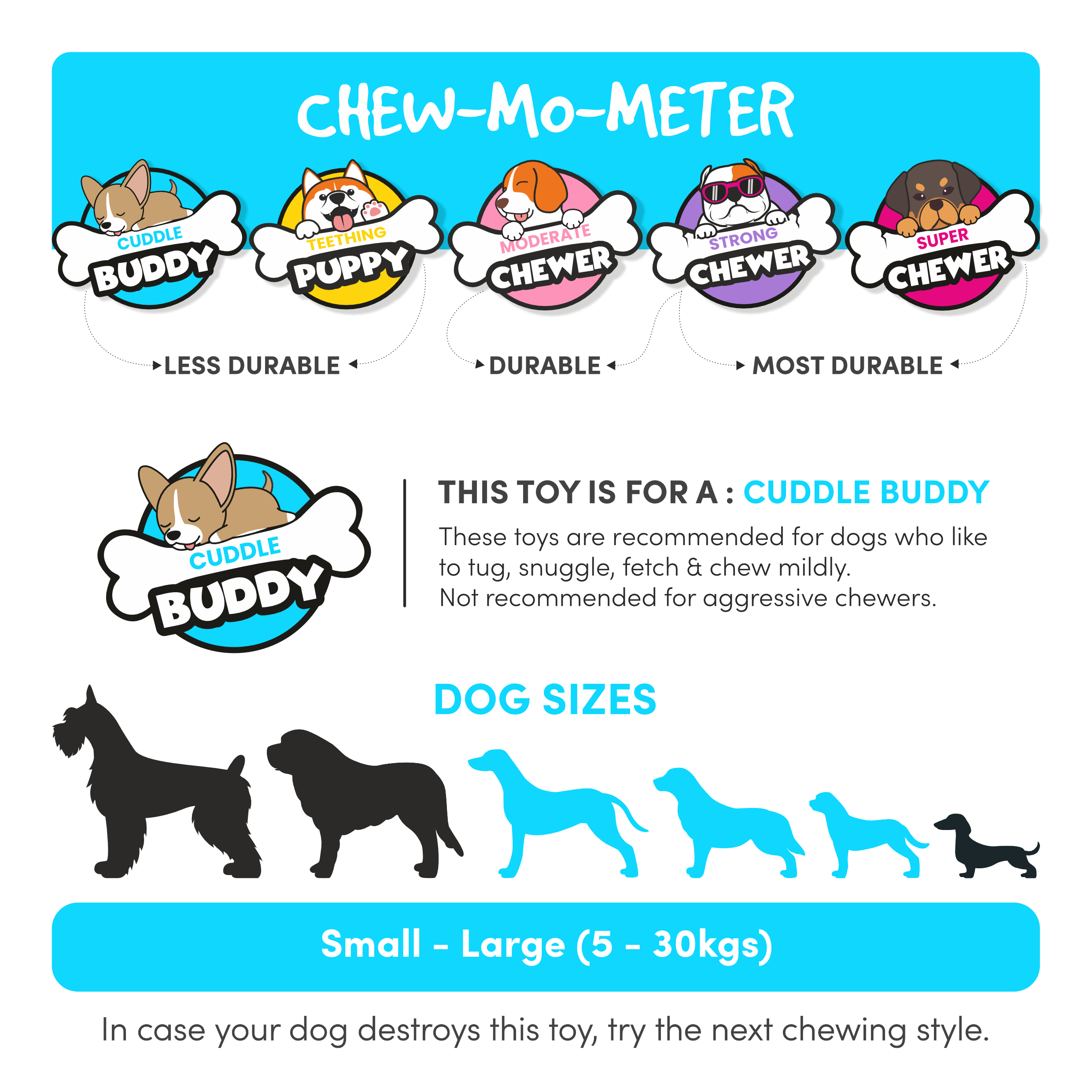 Small-Large (5-30kgs) - Cuddle Buddy
