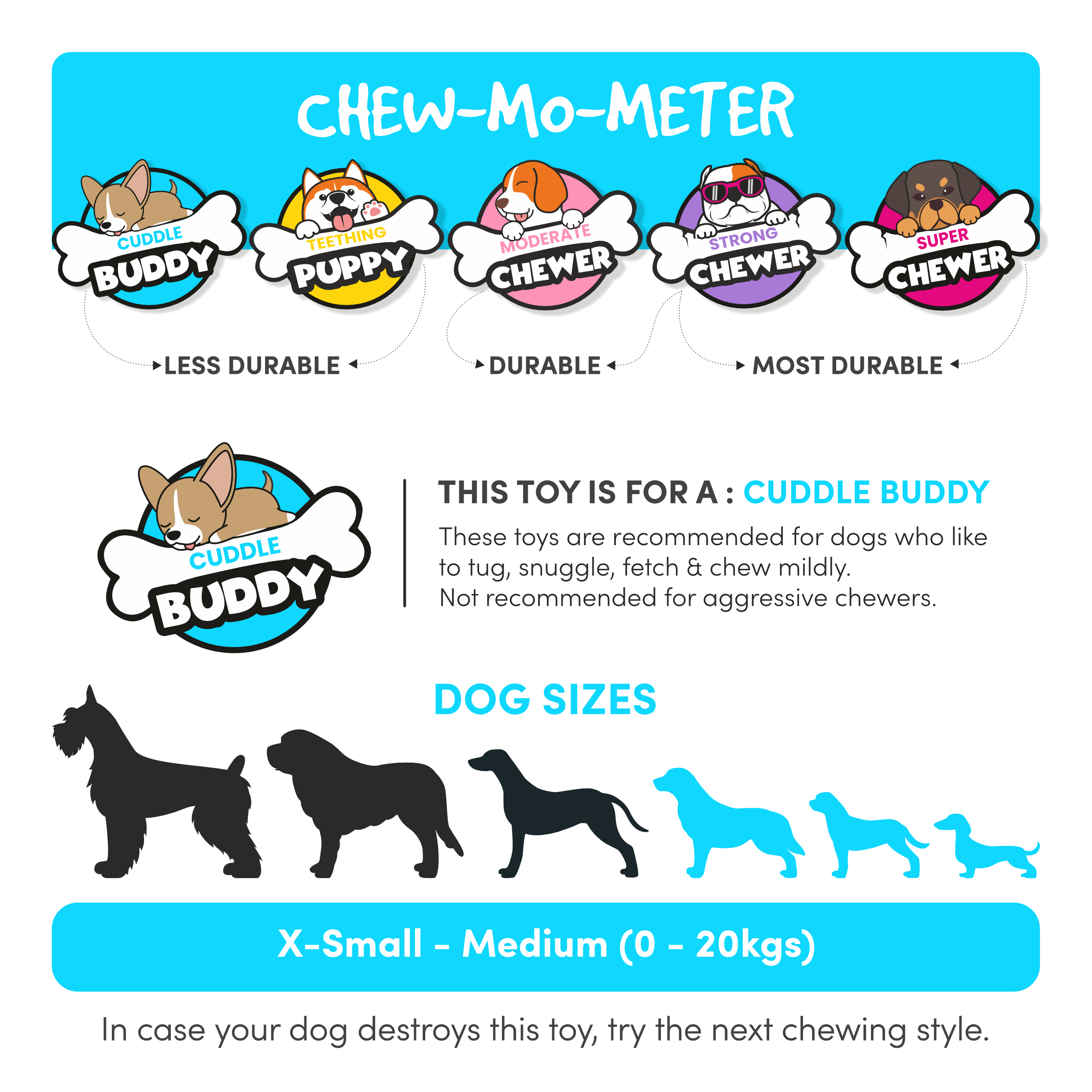 X-Small-Medium (0-20kgs) - Cuddle Buddy