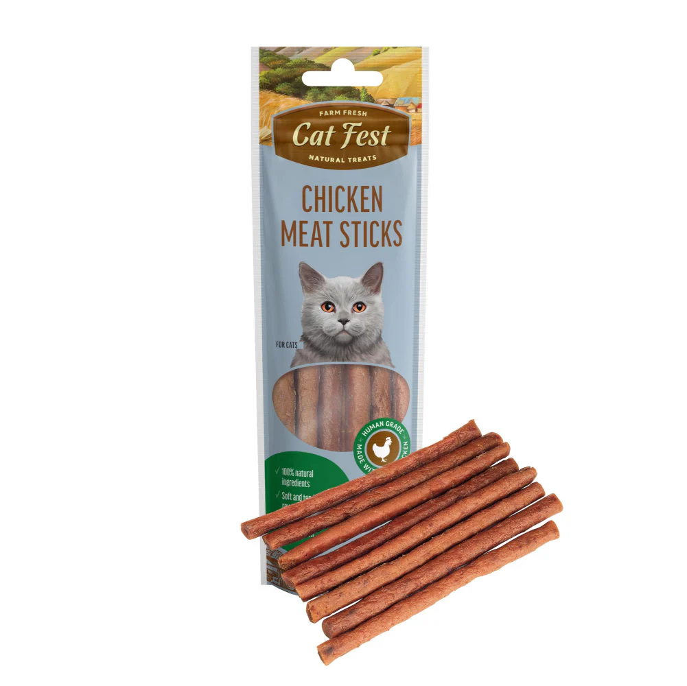 Catfest Chicken Meat Sticks Cat Treats 45g