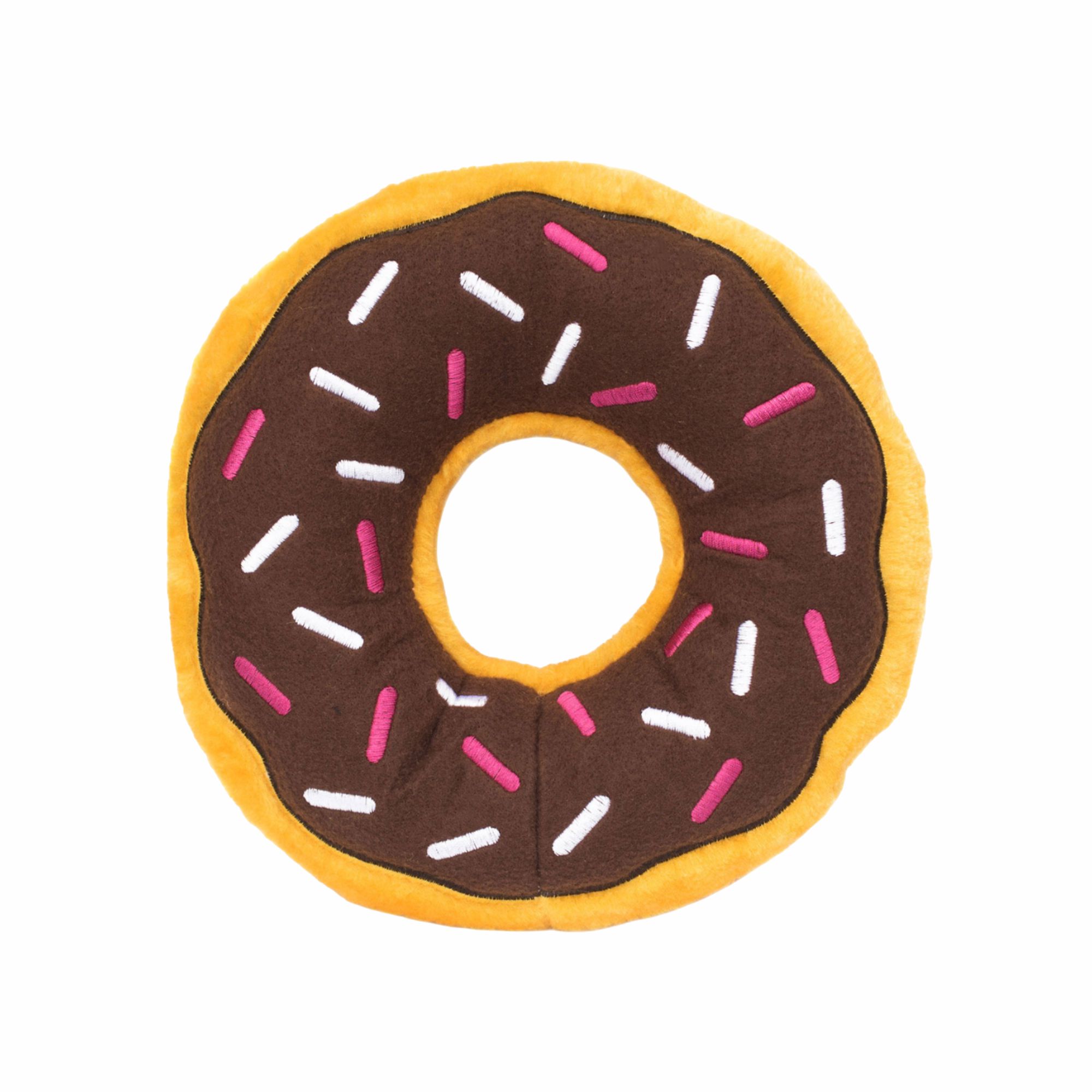 ZippyPaws Jumbo Donutz Toy for Dogs - Chocolate