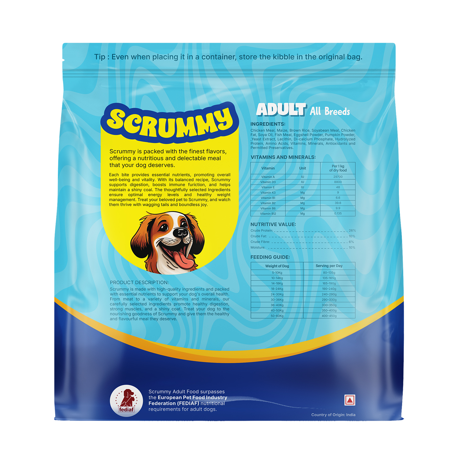 Scrummy Chicken & Liver Adult Dry Dog Food