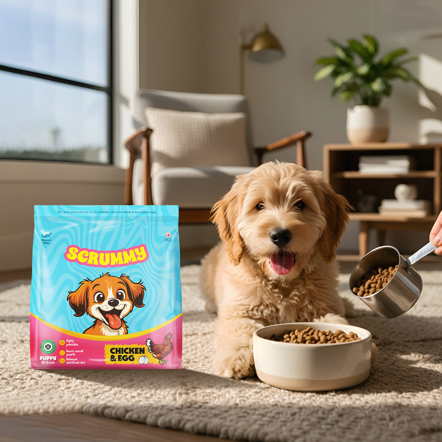 Scrummy Chicken & Egg Puppy Dry Dog Food
