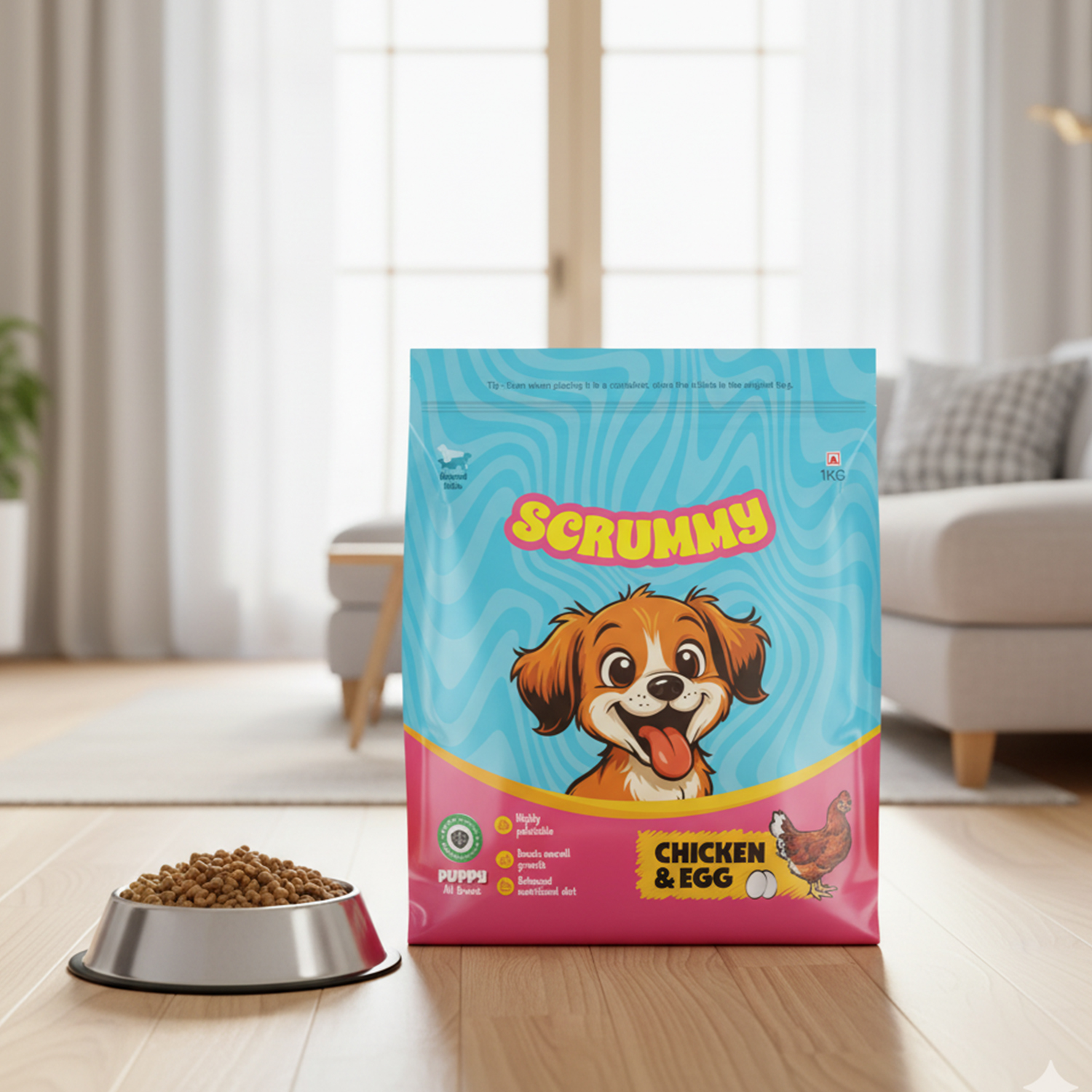Scrummy Chicken & Egg Puppy Dry Dog Food