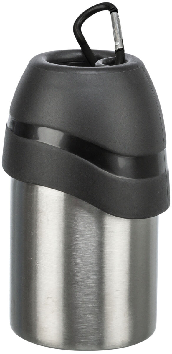 Trixie Bottle with Bowl - Stainless Steel/Plastic