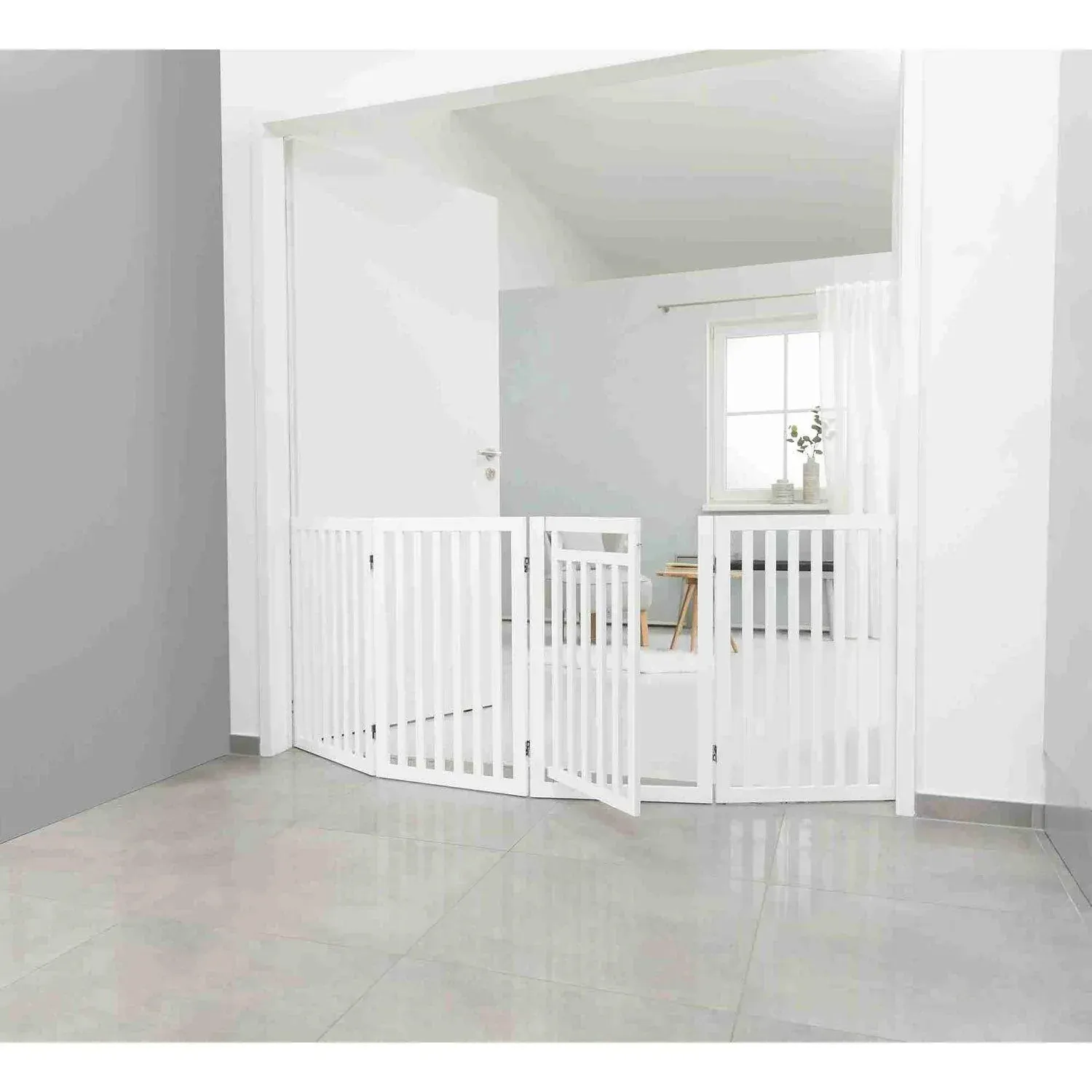 Trixie Barrier with Door for Pets 4-Parts