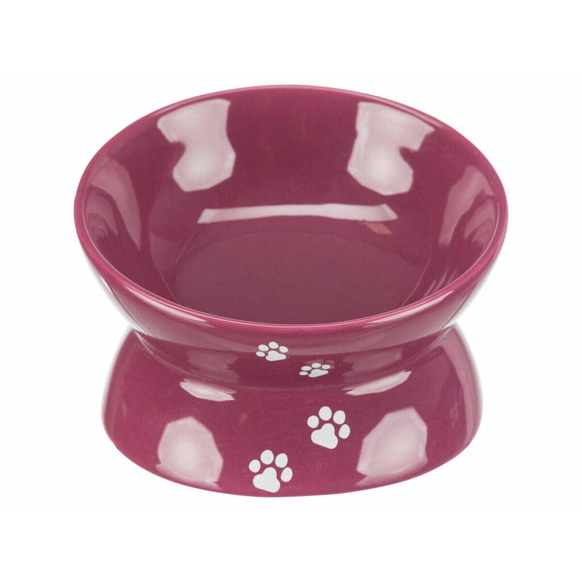 Trixie Ceramic Raised Bowl for Dogs Berry
