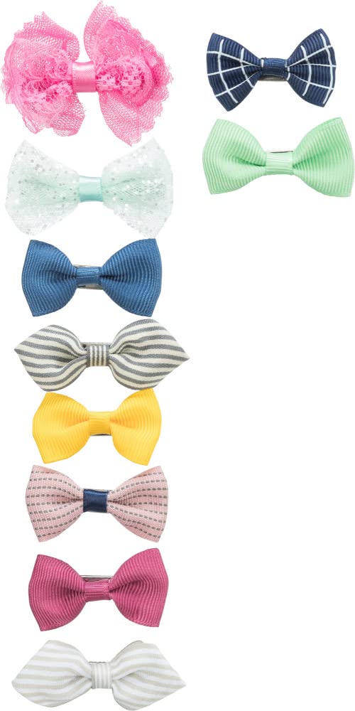 Trixie Assortment Dog Hair Bows Set of 10 Pcs