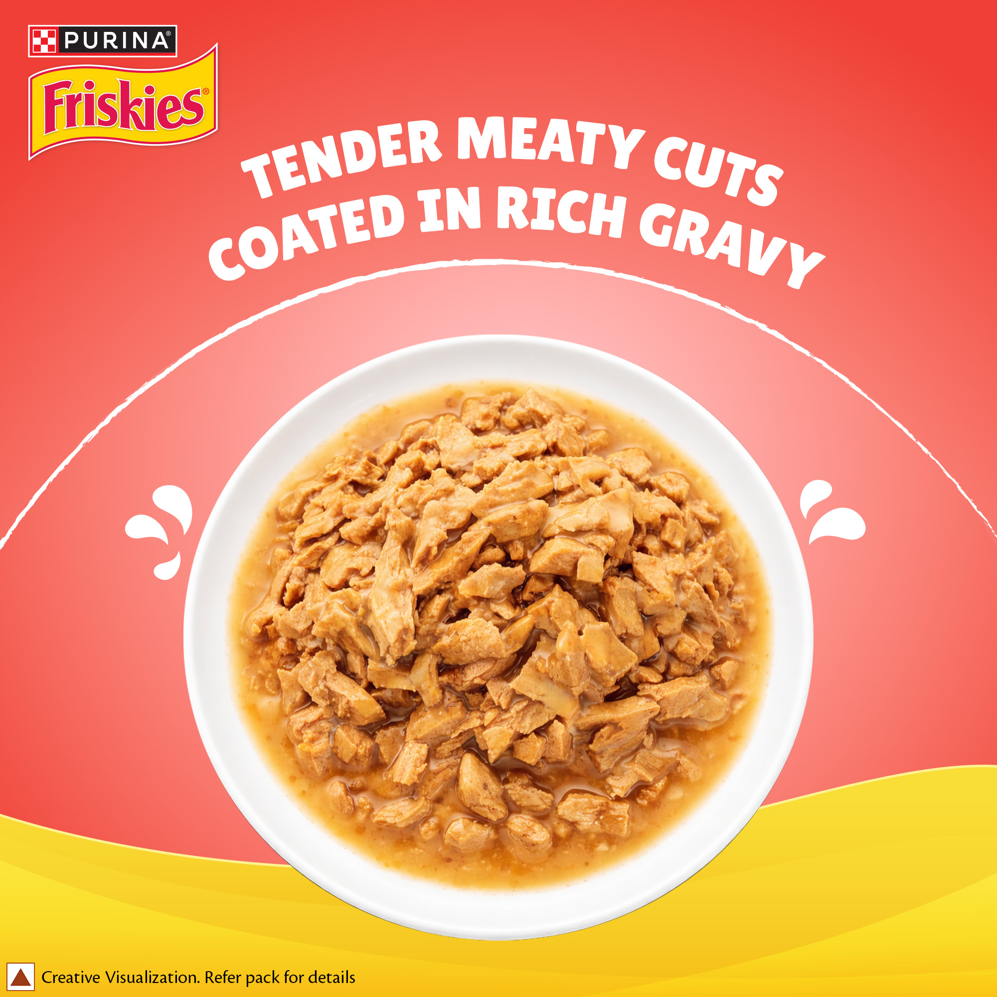 Purina Friskies Gravy-licious Kitten Food in Chicken Flavour