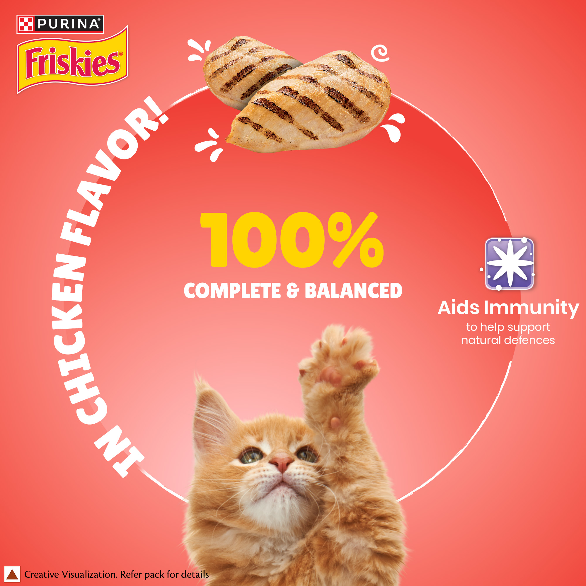 Purina Friskies Gravy-licious Kitten Food in Chicken Flavour