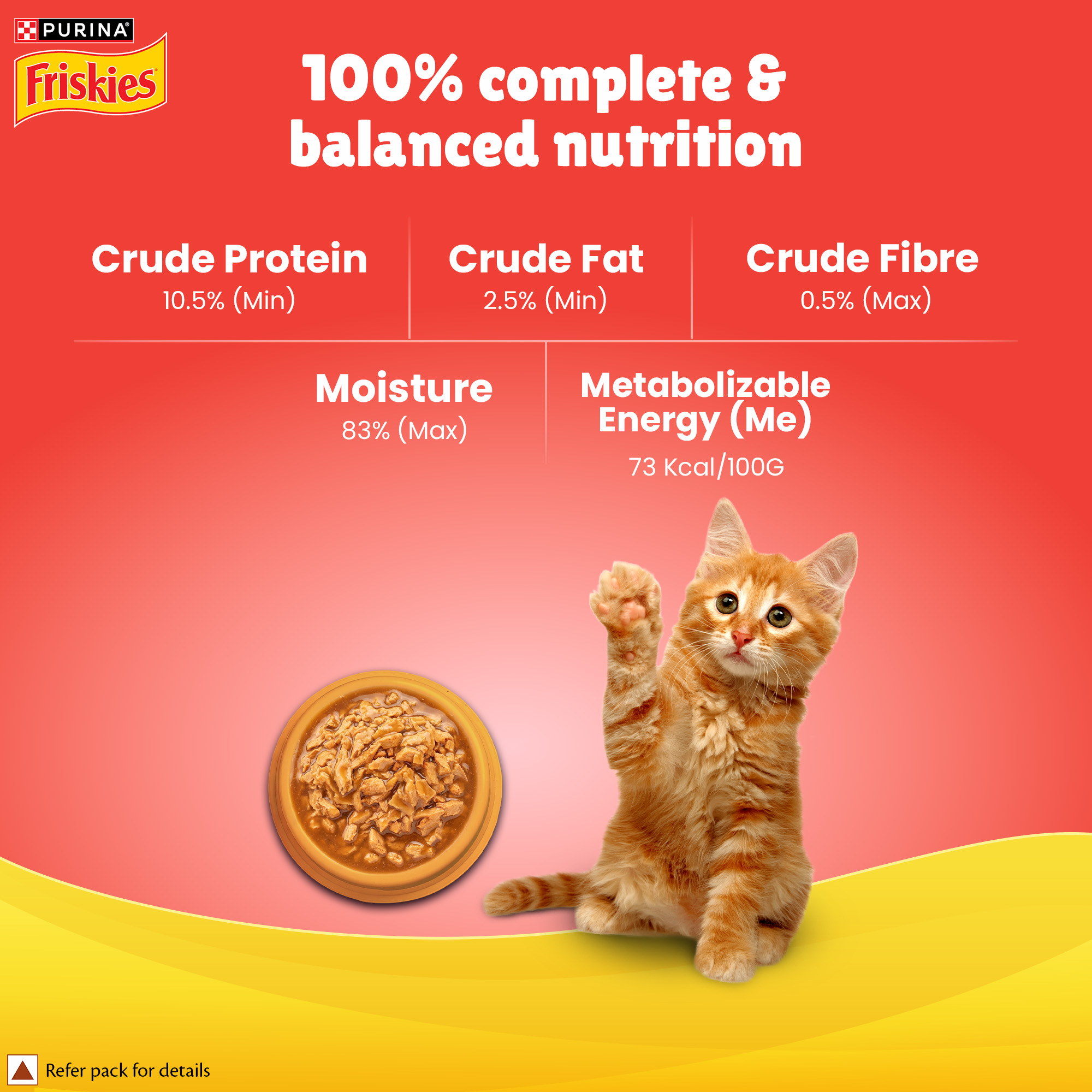 Purina Friskies Gravy-licious Kitten Food in Chicken Flavour