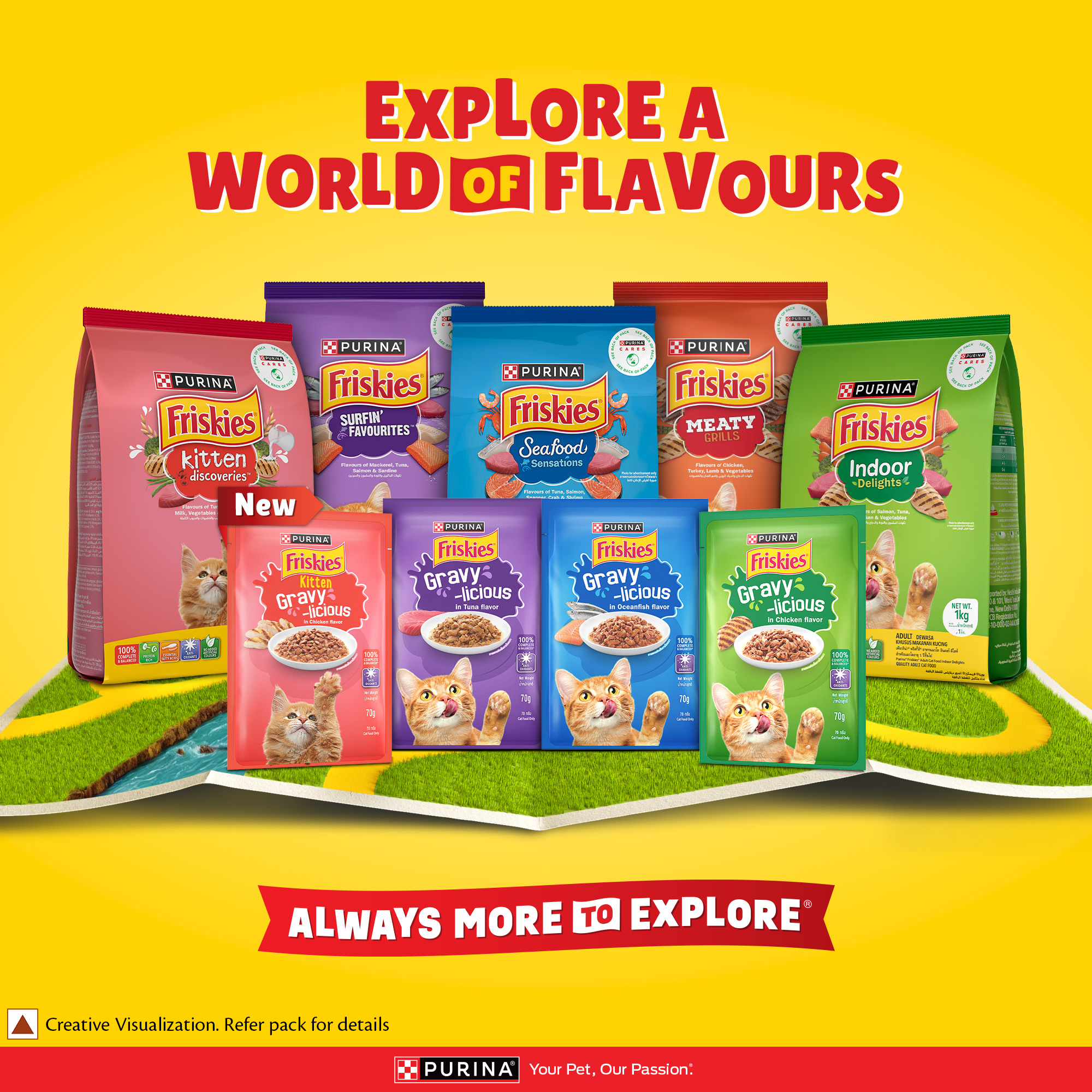 Purina Friskies Gravy-licious Kitten Food in Chicken Flavour