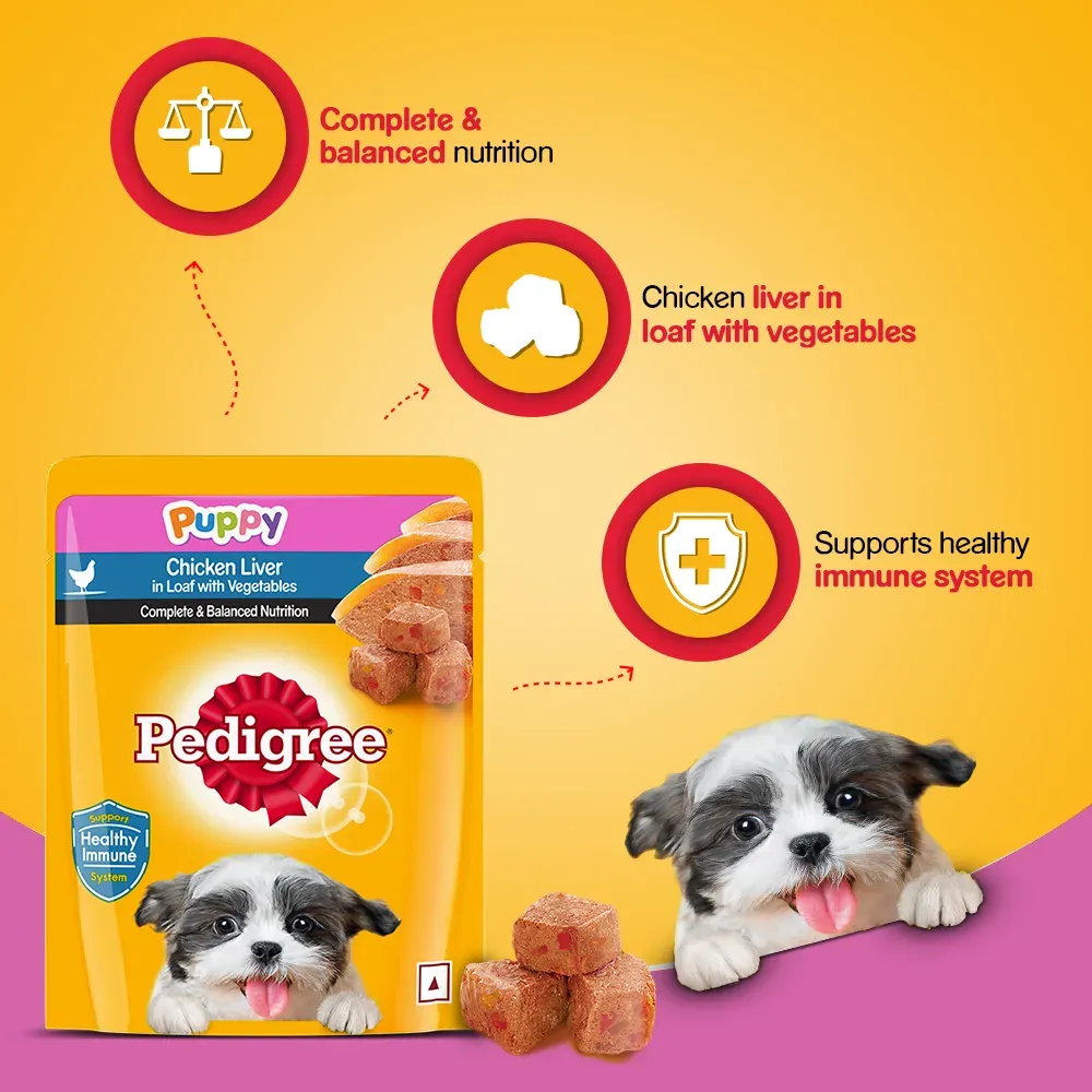 Pedigree Puppy Chicken and Liver Loaf 70gm