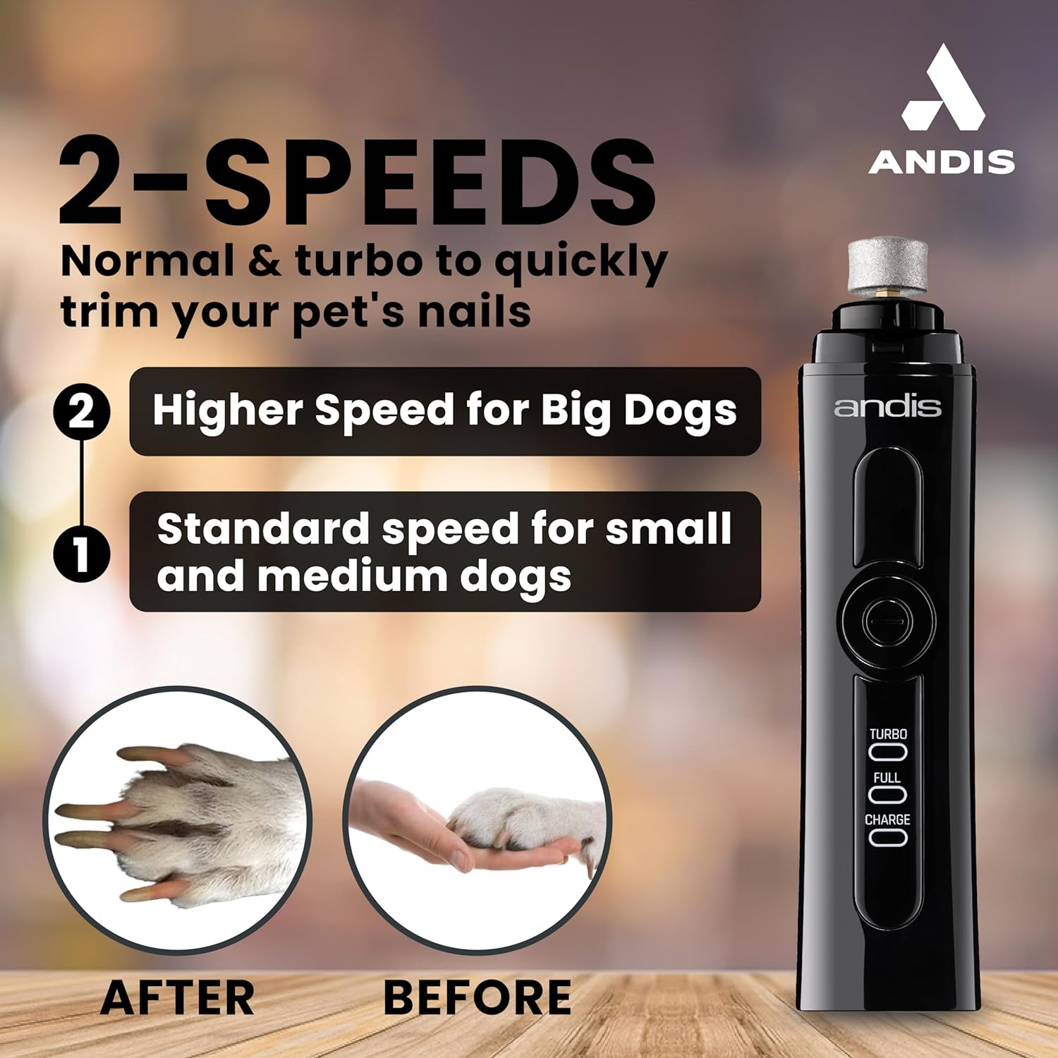 Andis Cordless Nail Grinder for Pets