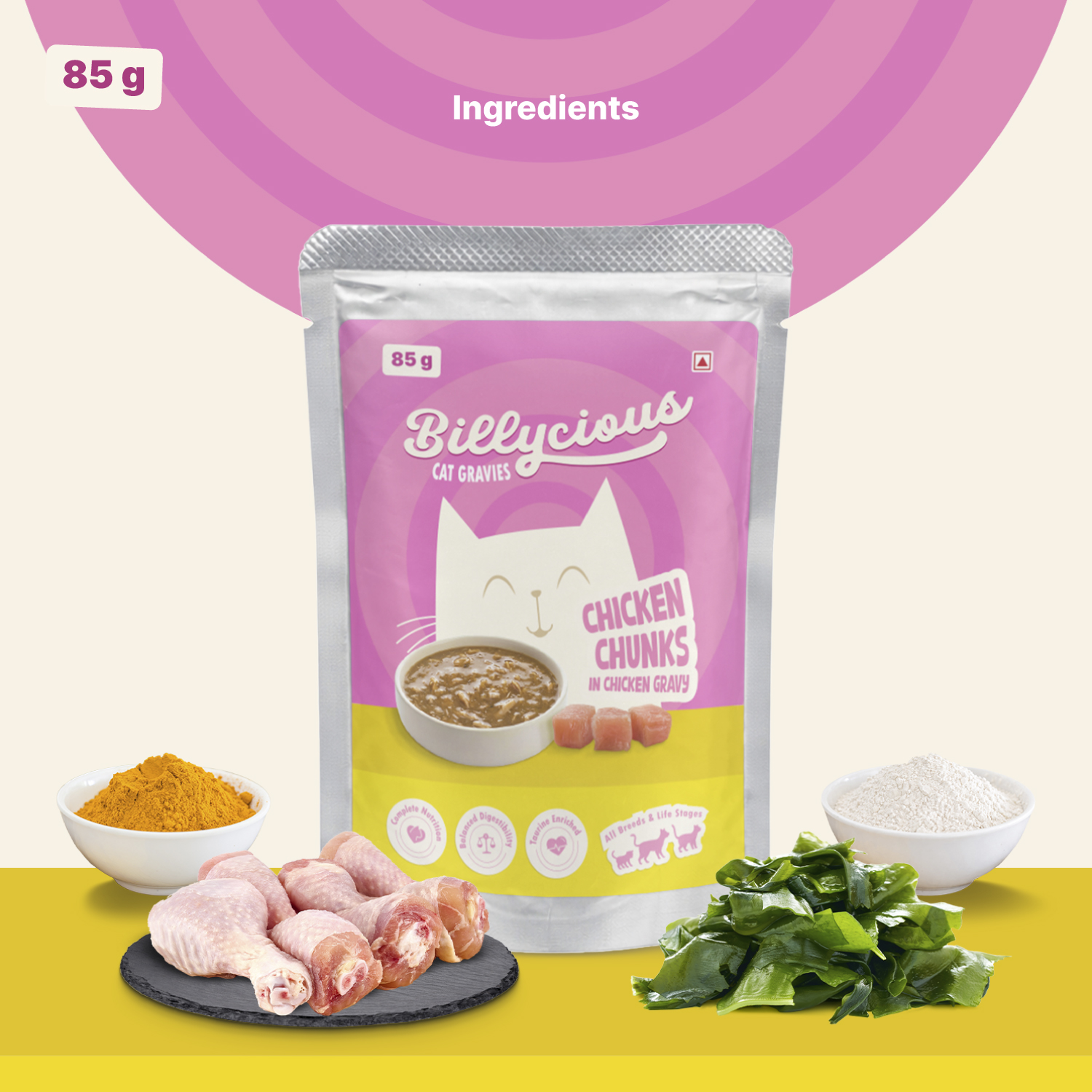 Billycious Tuna Chunks in Chicken Gravy