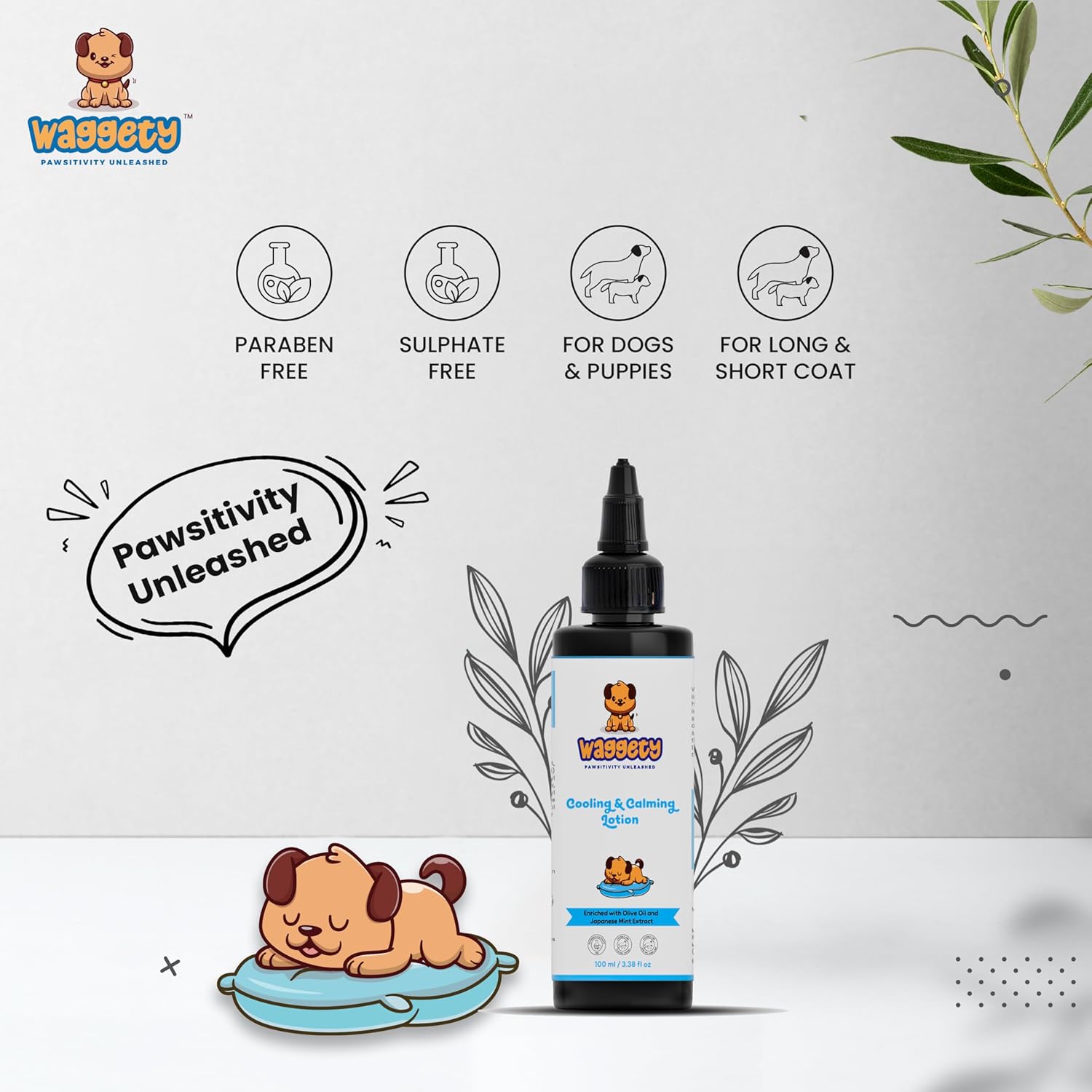 Waggety Cooling & Calming Lotion for Dogs