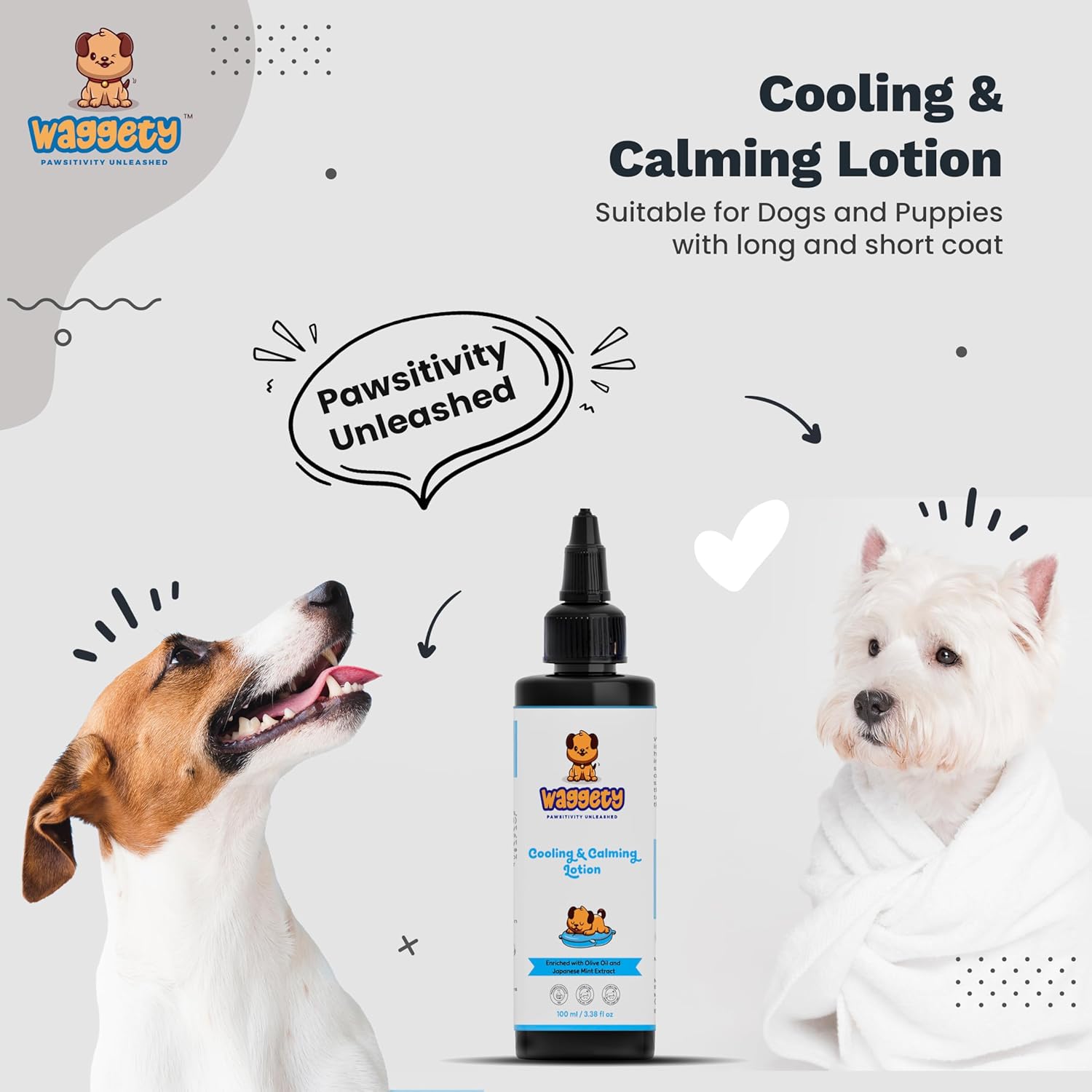 Waggety Cooling & Calming Lotion for Dogs