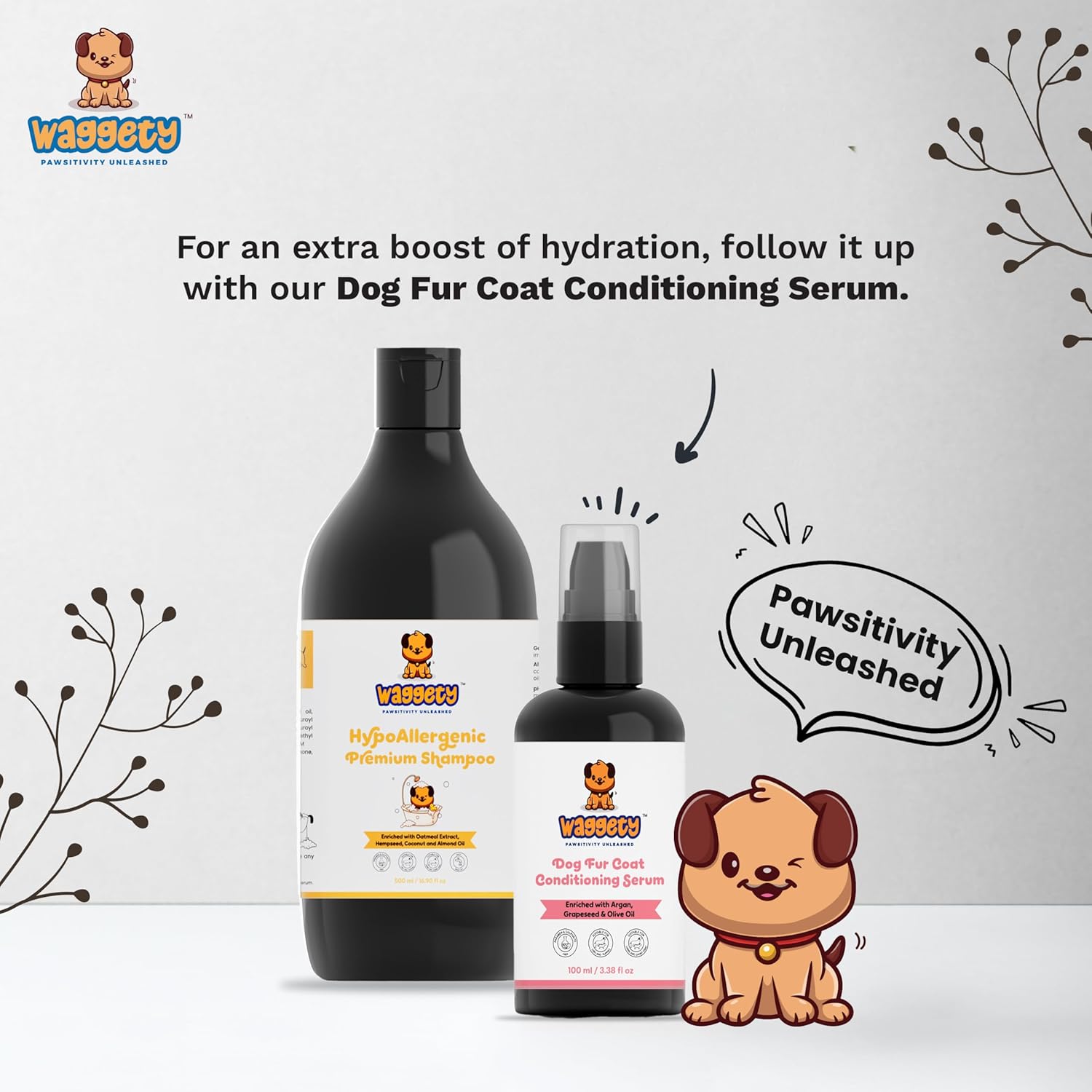 Waggety Hypoallergenic Dog Shampoo