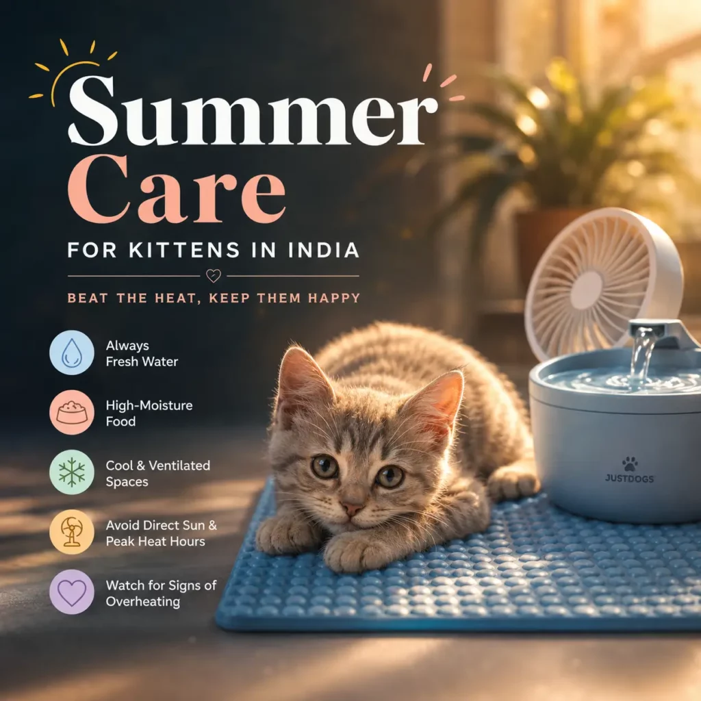 Cat staying cool indoors during extreme Indian summer