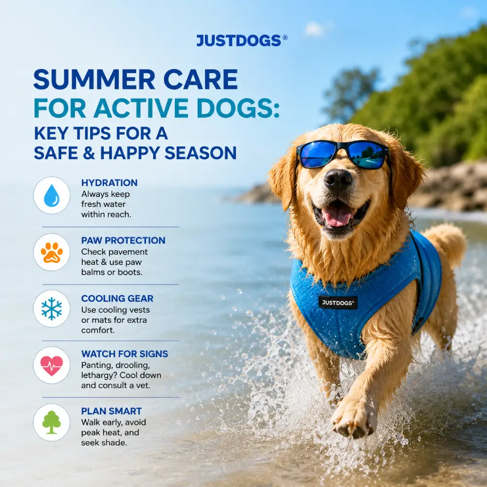 Dog cooling vest for summer heat protection